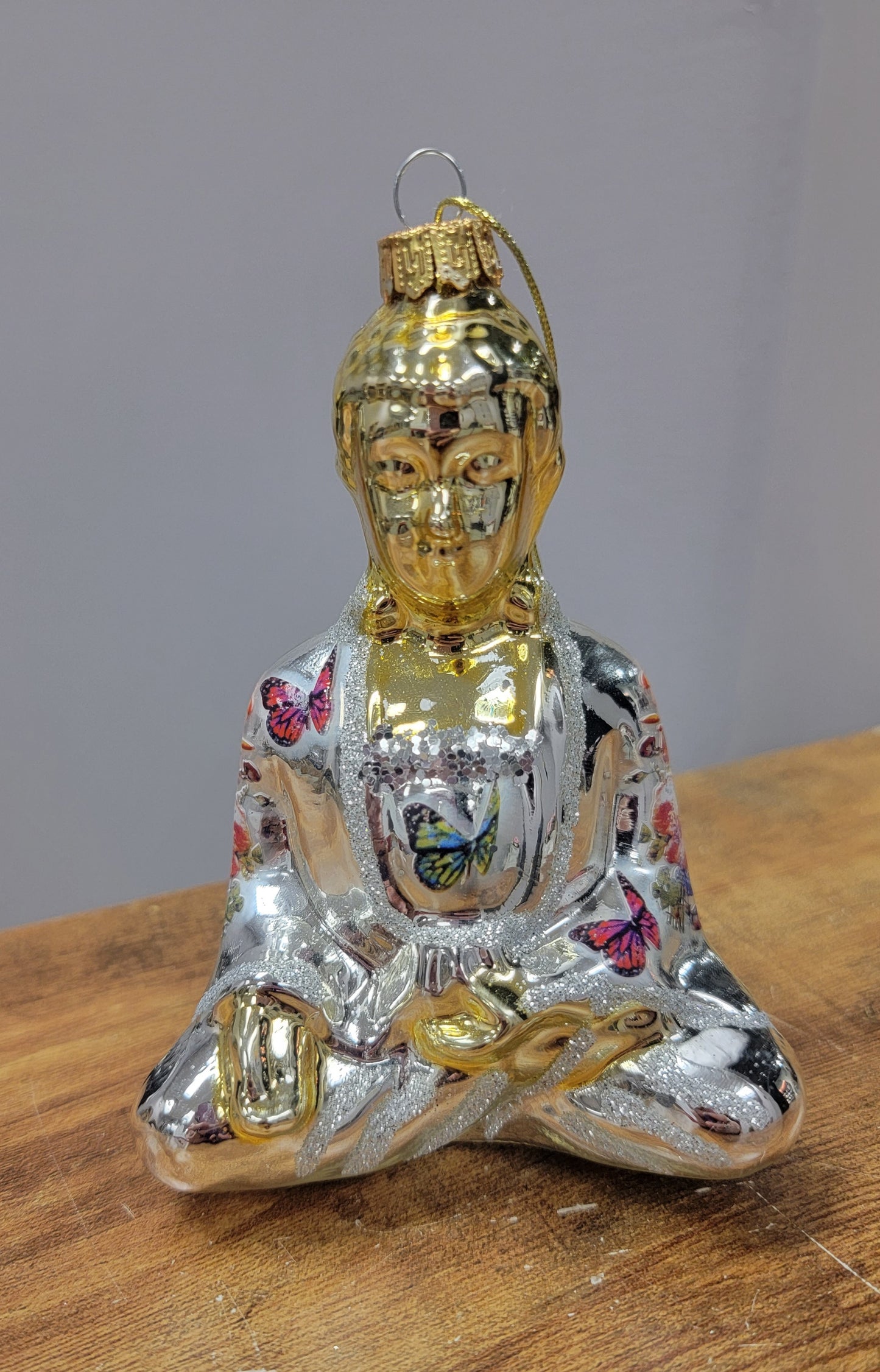 Glass Buddha Ornament