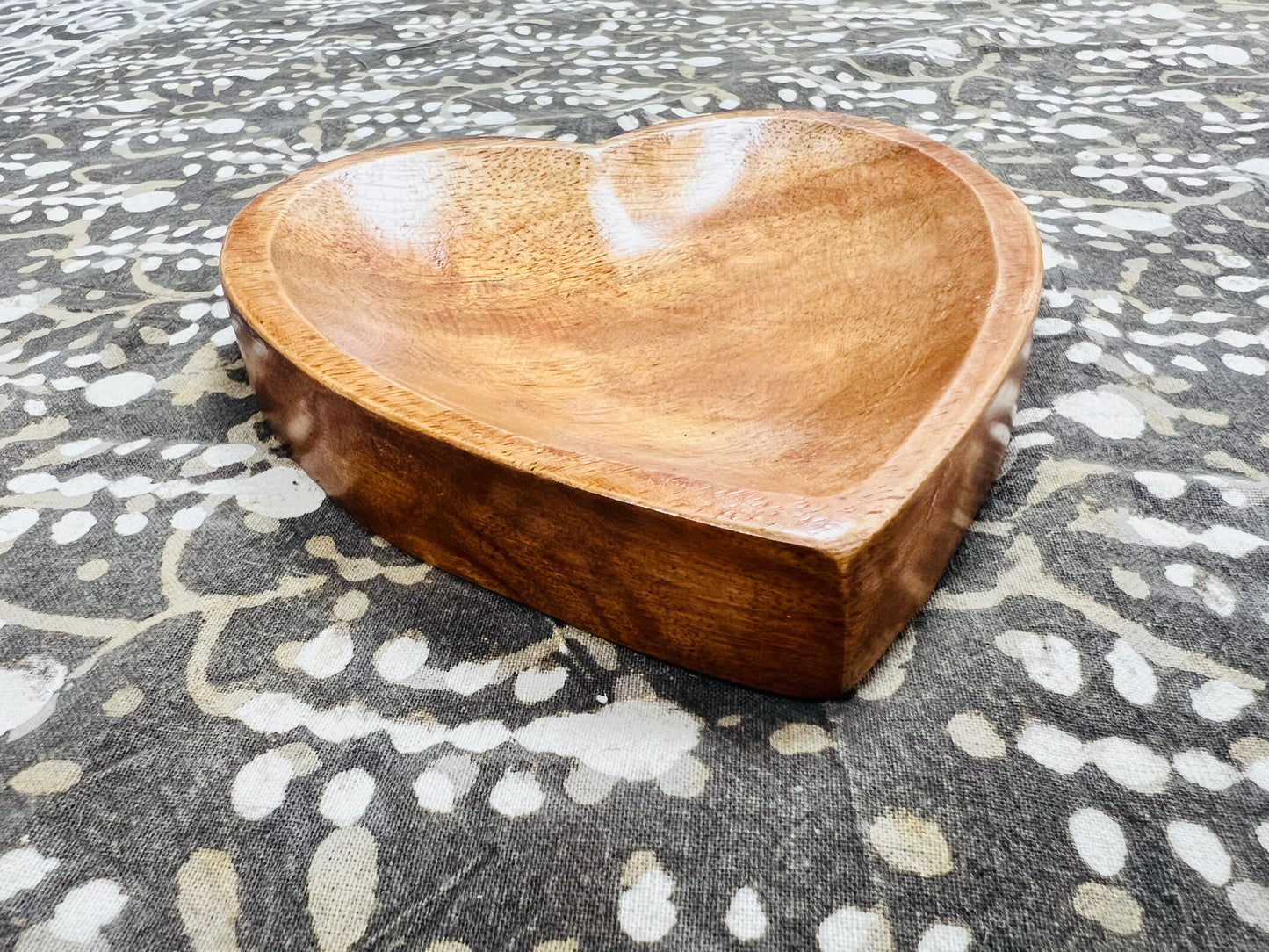 Heart Shaped Wooden Trinket Bowls